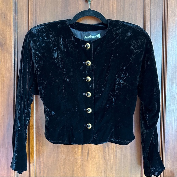 Vintage Velvet Jacket - Anne Klein - Picture 1 of 9
